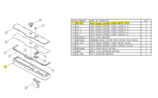 CC CONTROL PANEL METAL BASE (LHM-757)