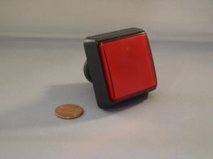 RED SQUARE PUSH BUTTON