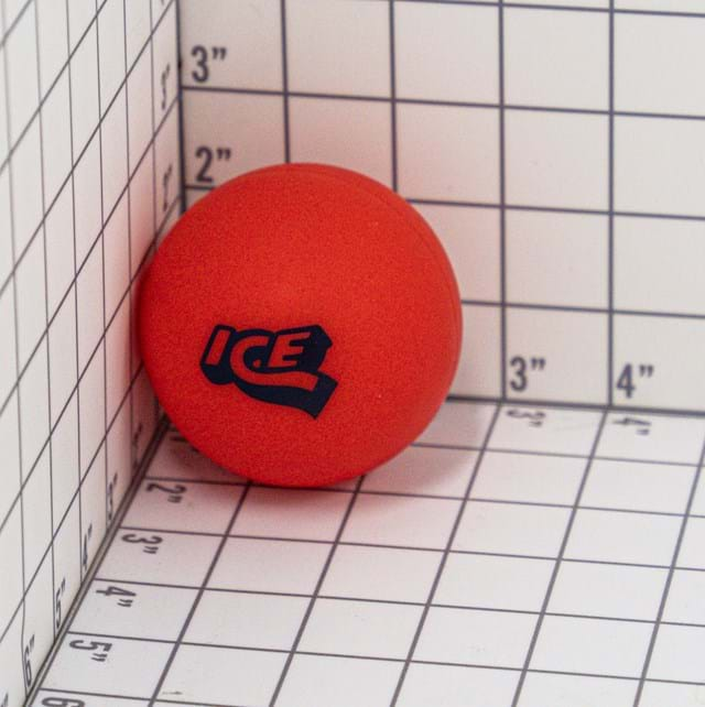 BALL RED 2.8" (Med) DOWN THE CLOWN